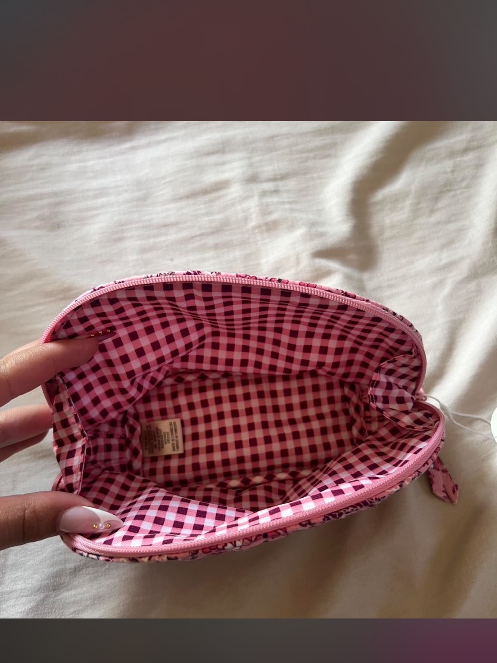 NWT Vera Bradley x Bath and body works Pink Paisley Cosmetic Pouch - Picture 2 of 4